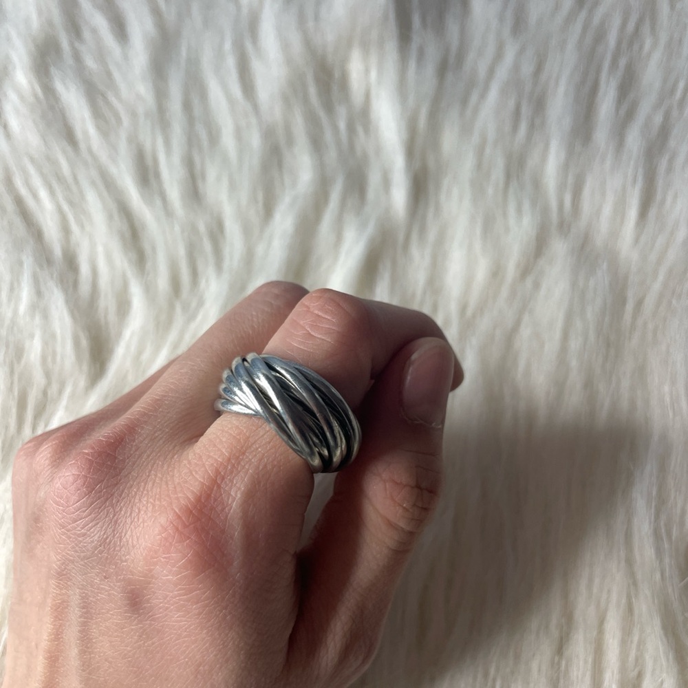 Silver Twisted Ring
